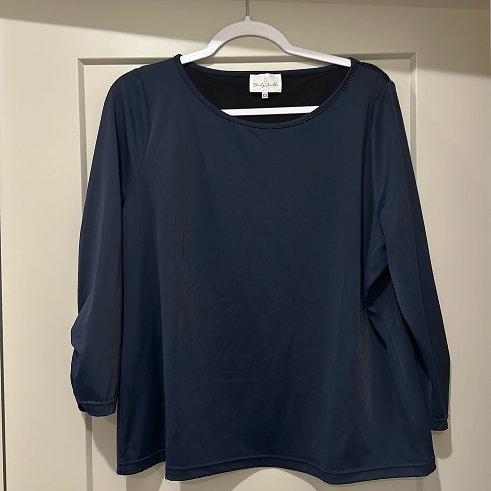 Dainty Jewells Navy Swim Top XXL